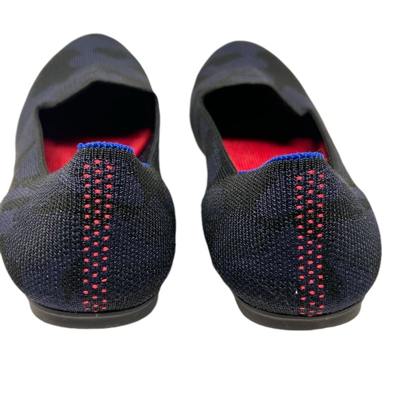 Rothy’s Midnight Navy camo flats loafers size 8.5 - Picture 4 of 6